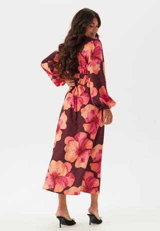 Balloon Sleeve Maxi Dress