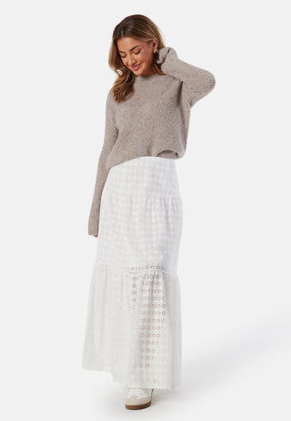 Broderie Anglaise Maxi Skirt