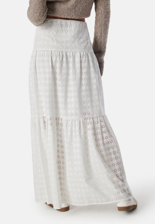 Broderie Anglaise Maxi Skirt
