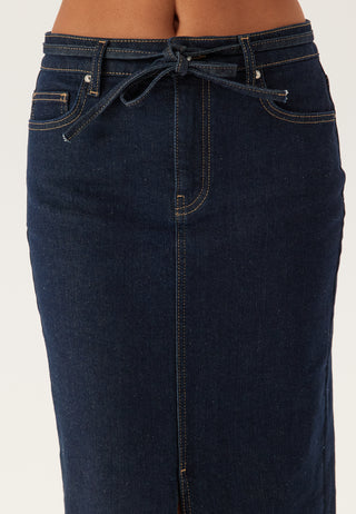Denim Midi Skirt