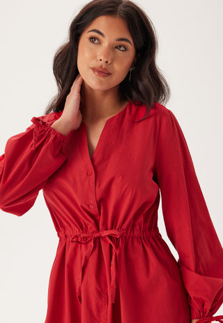 Drawstring Cotton Dress