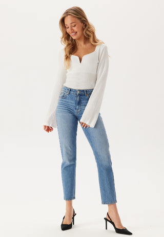 Structured V-Neck Top