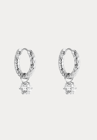 Como Hoop Earring Crystal