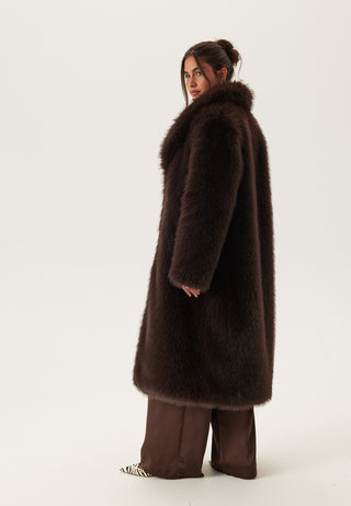 Long Faux Fur Coat