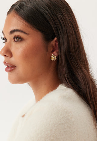 Lavender Recycled Earrings Gol