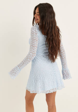 Square Neck Lace Dress