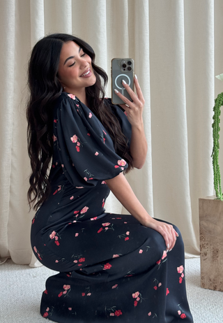 Puff Sleeve Ankle Dress