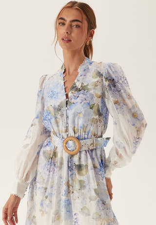 Peyton Trim Detail Midi Dress