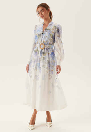 Peyton Trim Detail Midi Dress