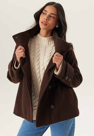 High Neck Short Coat