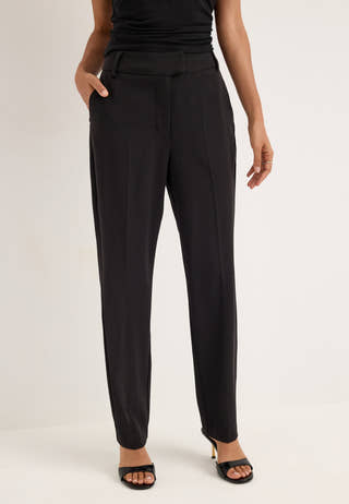 High Waist Slackers Black