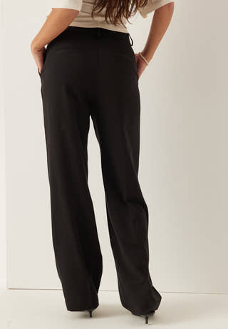 Straight High Waist Suit Trousers