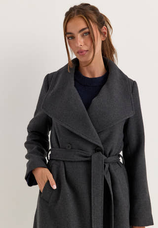 Long Wool Blend Coat