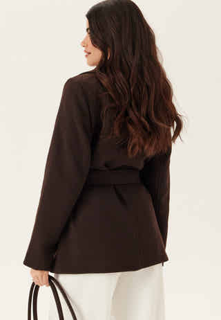 Short Wool Blend Coat