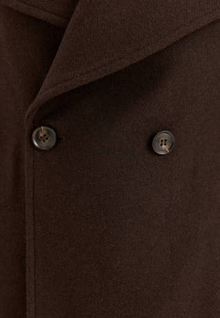 Short Wool Blend Coat White