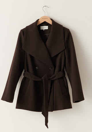 Short Wool Blend Coat