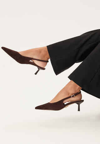 Korra Suede Slingback Sandal