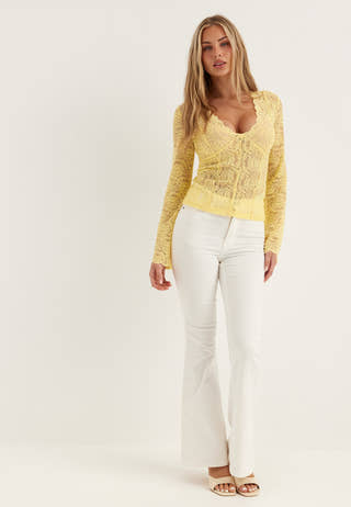 Long Sleeve Lace Top