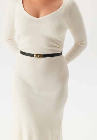 Leather Belt With Turn Lock