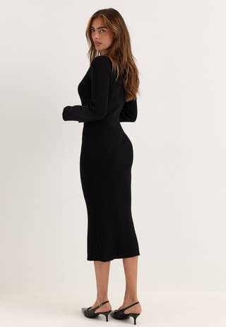 Knitted Cardigan Dress