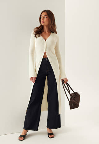 Knitted Cardigan Dress