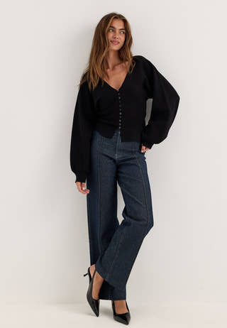 Knitted Cardigan Black