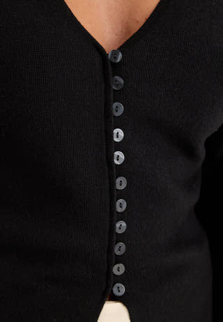 Knitted Cardigan Black