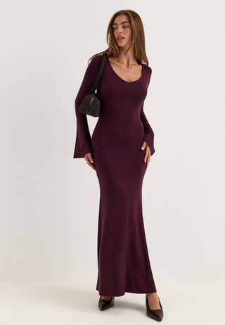 Knitted Dress Red