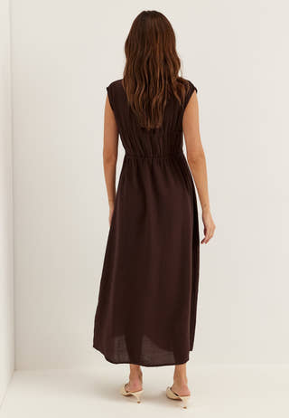 Viscose Tie Detail Dress