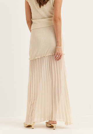 Strucure Combined Maxi Skirt