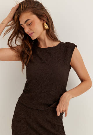 Structure Cap Sleeve Top