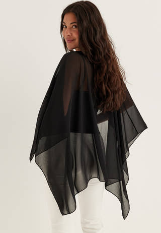 Sheer Chiffon Cape