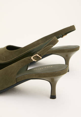 Pointy Slingback Green