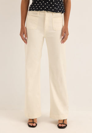 Front Pocket Jeans White