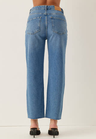 High Straight Ankle Jeans