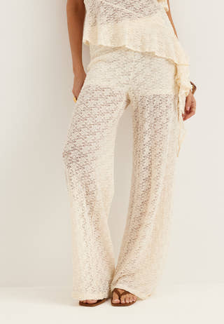 Wide Lace Trousers