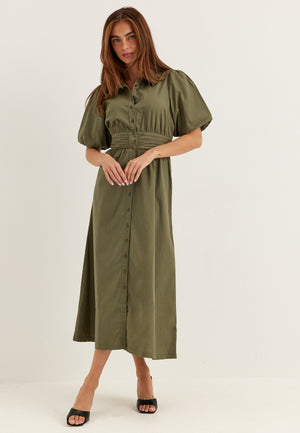 Waist Detail Cotton Dress