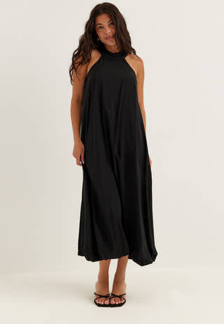 Halter Neck Balloon Dress