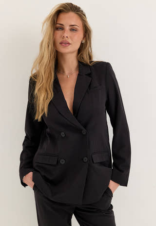 Double Breasted Blazer Black