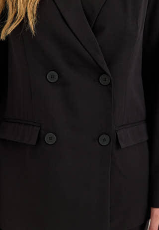 Double Breasted Blazer Black