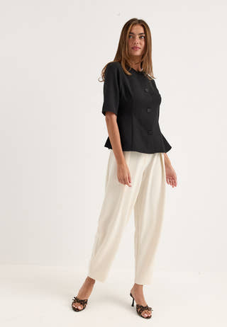 Suit Button Blouse