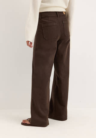 Frankie Front Pocket Jeans Brown