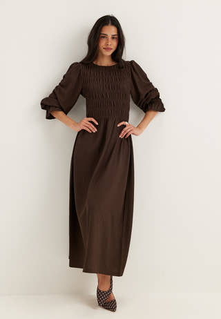 Long Sleeve Smock Dress