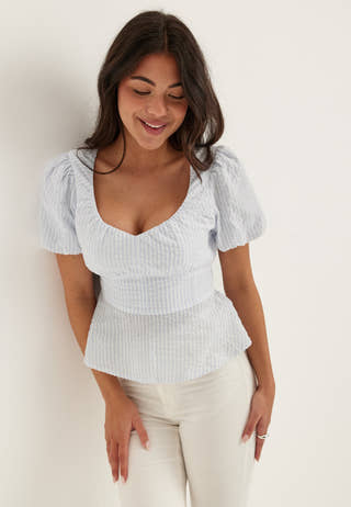 Seersucker Blouse
