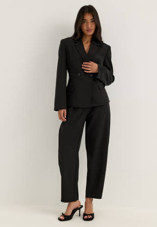 Shaped Blazer Black