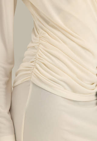Drapy Maxi Dress White