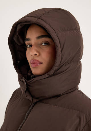 Padded Down Jacket Brown