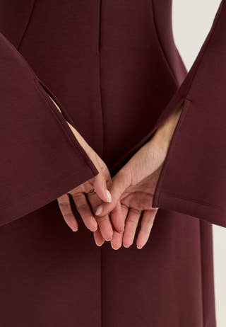 Ina Keyhole Short Power Dress Purple