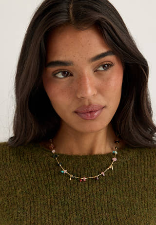 Here Necklace Gold-plated/MULTI Gold