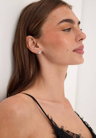 Miranda Twist Earrings Silver